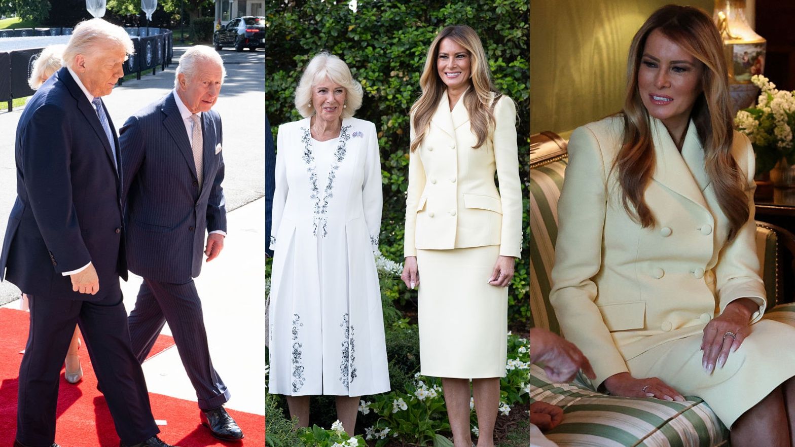 Spotkanie króla Karola i królowej Camilli z parą prezydencką