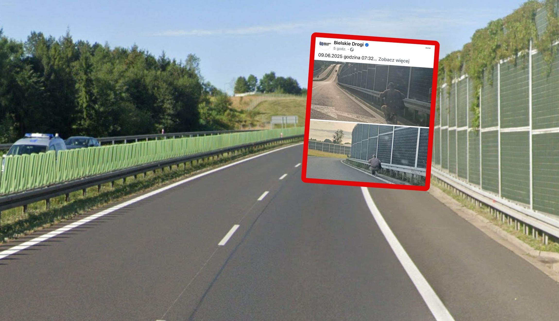 Poniedziałek, godz. 7:32. Ujęcia z S52 obiegają sieć