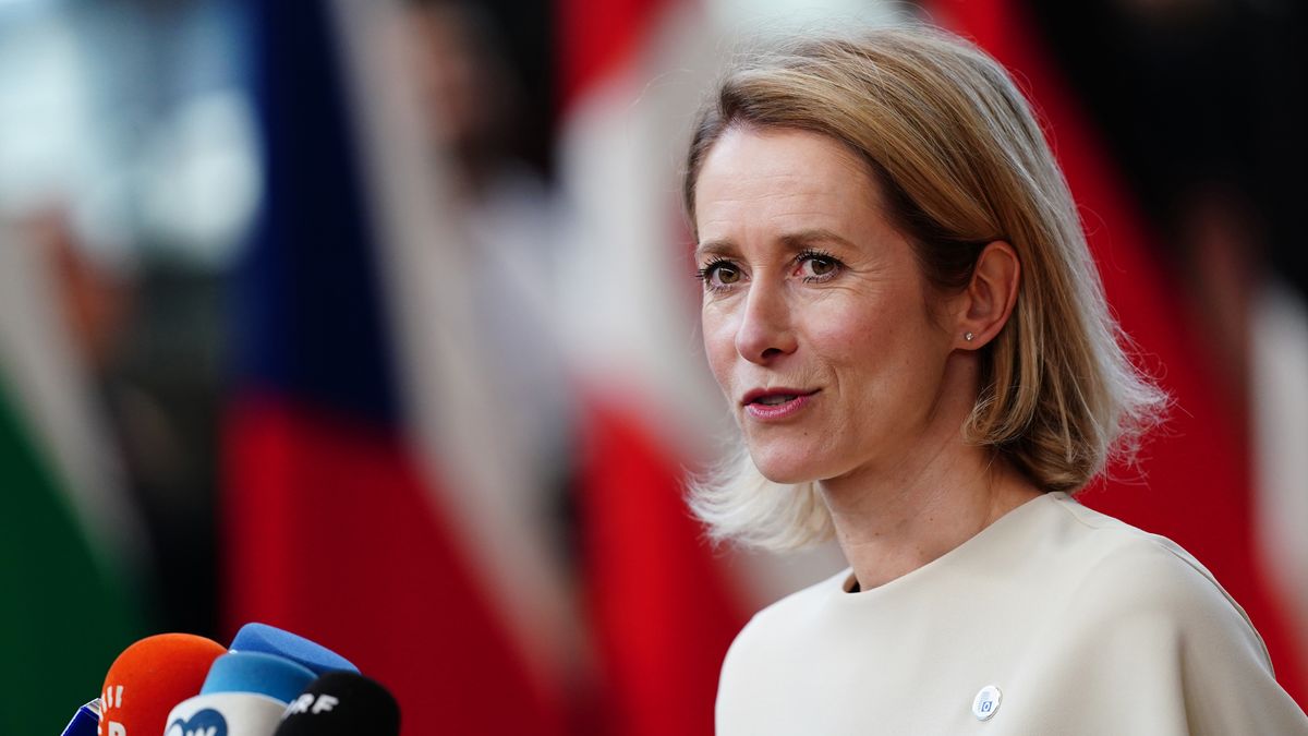 BRUSSELS, BELGIUM - JUNE 18:  Kaja Kallas, the EU's High Representative for Foreign Affairs speaks with media prior the European Council Meeting on June 18, 2026 in Brussels, Belgium. (Photo by Pier Marco Tacca/Getty Images)