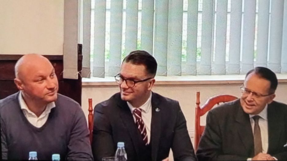 Od prawej: Daniel Szymanowski, Łukasz Mejza, Arkadiusz Urban.