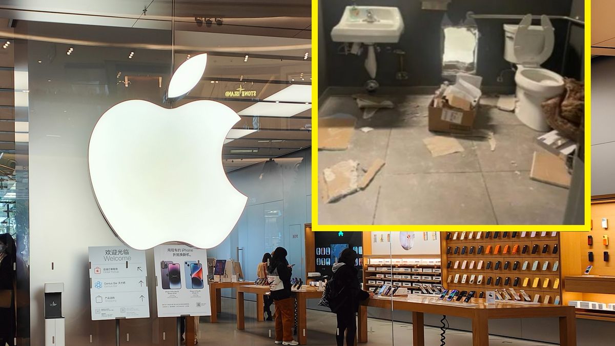 Złodzieje dostali się do sklepu przez dziurę w ścianie łazienki 