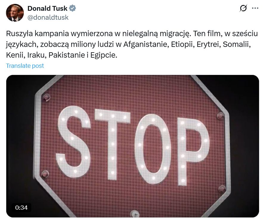 Donald Tusk zapowiada walkę z nielegalną migracją
