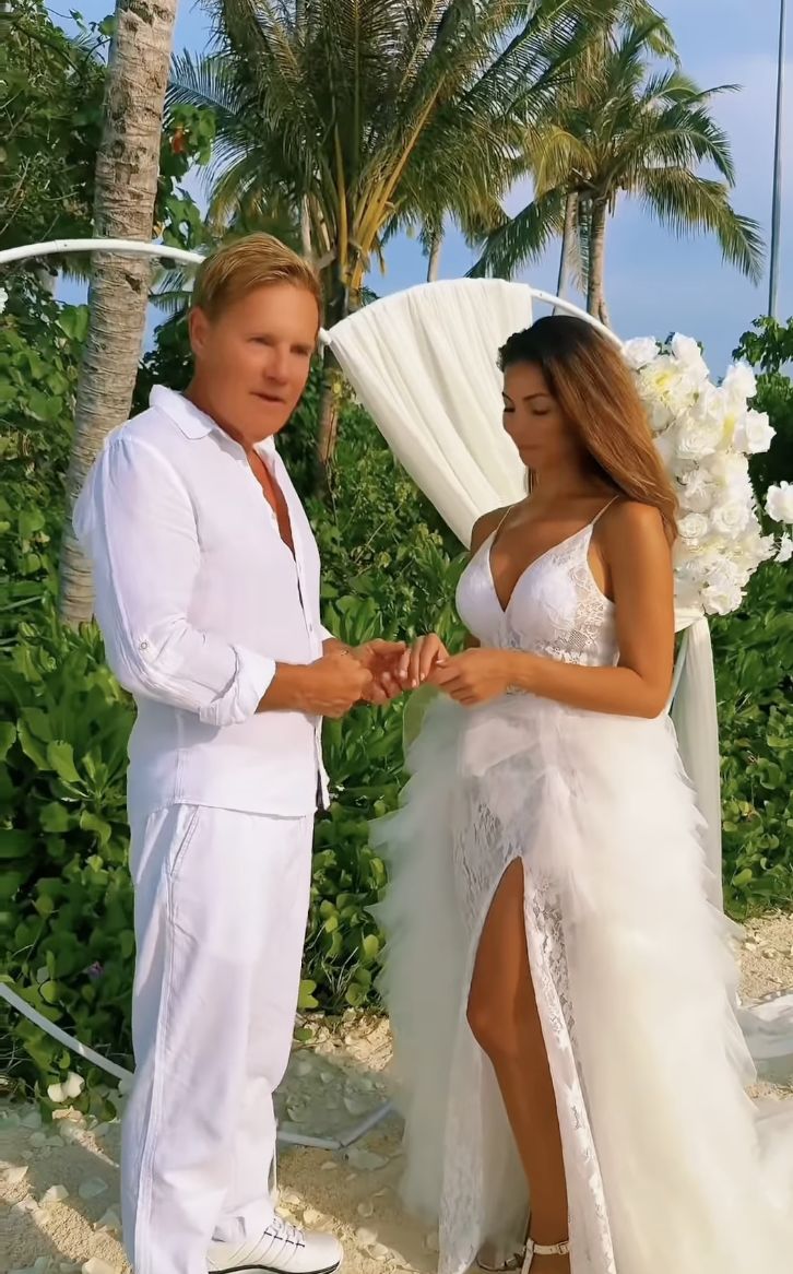 Dieter Bohlen i Carina Walz podczas zaślubin