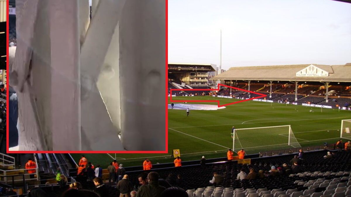 Uciążliwy filar na stadionie Fulham