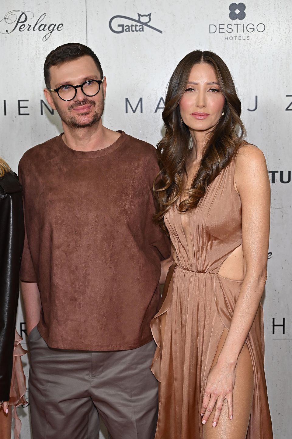 Była żona Piotra Adamczyka na pokazie Macieja Zienia