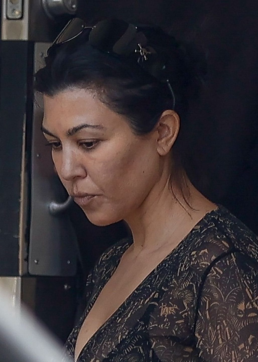 Kourtney Kardashian przyłapana bez makijaży