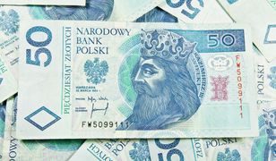 Banknot 50 zł wart 30 tys. zł. Patrz na serię