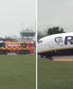 Dramatyczne lądowanie samolotu Ryanair. Jest nagranie z Dublina