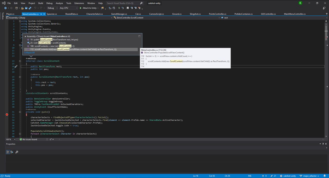 IntelliCode w Visual Studio 2019 z ciemnym motywem