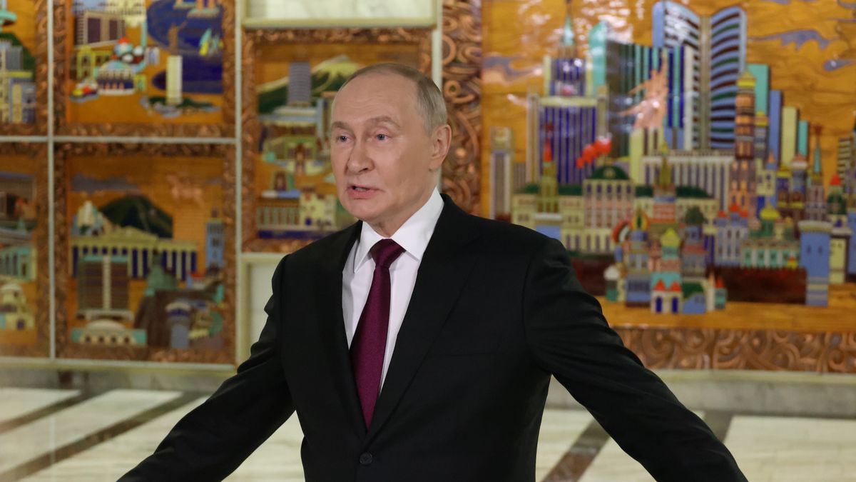 MOSCOW, RUSSIA - DECEMBER 2: Russian President Vladimir Putin speaks to journalists during his press conference at the VTB Investment Forum 'Russia Calling!', on December 2, 2025 in Moscow, Russia. Putin visited an annual forum, hosted by the VTB Group, prior his talk with US special envoy Steve Witkoff. (Photo by Contributor/Getty Images)