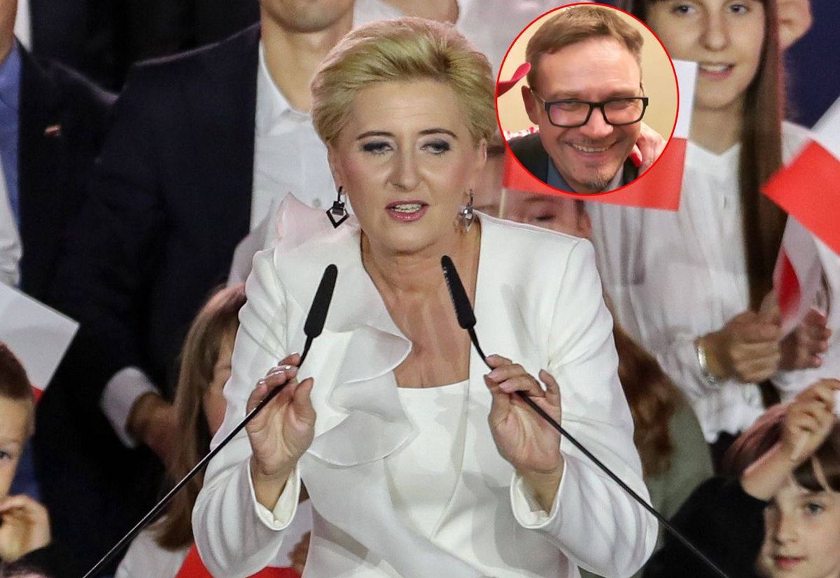 Agata Kornhauser-Duda podczas wieczoru wyborczego