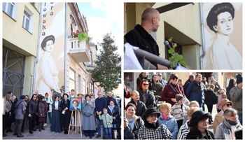 Pleszew: Miasto ma nowy mural! "Wieloformatowa" kobieta w wielkim formacie. Taka właśnie była Dora Mukułowska