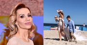 Małgorzata Opczowska poszła do ślubu BOSO! Tak wyglądała ceremonia na plaży (ZDJĘCIA)