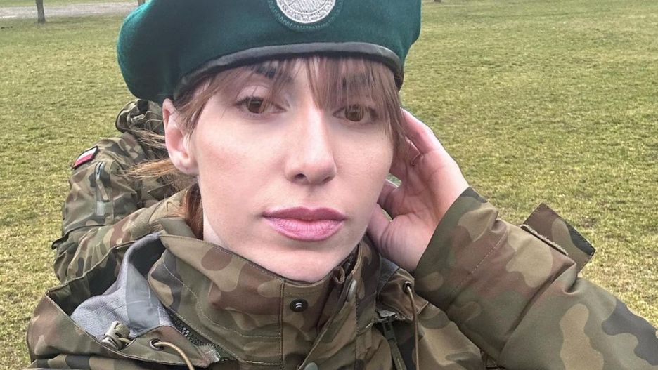 Marianna Schreiber odbywa szkolenie wojskowe