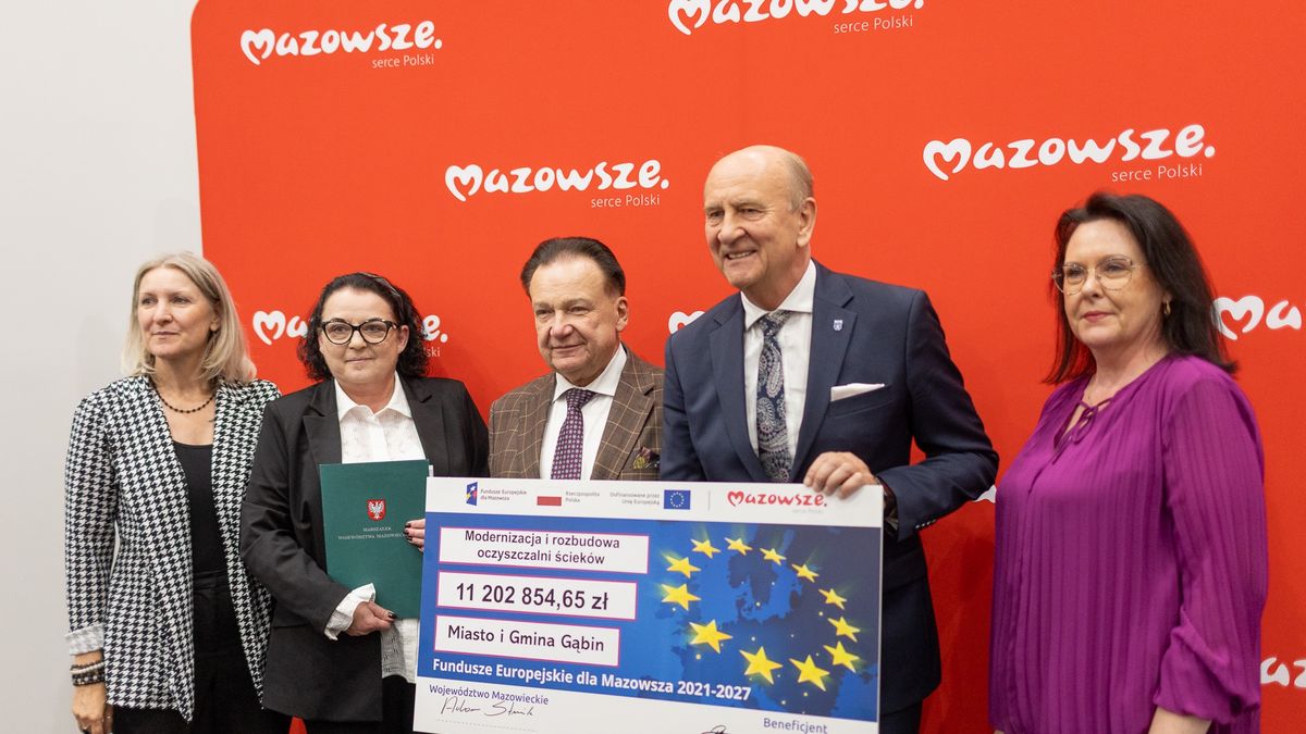 Marszałek Adam Struzik z przedstawicielami miasta i gminy Gąbin 