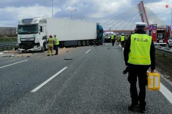 Wypadek na autostradzie A1 pod Włocławkiem. Są utrudnienia w ruchu