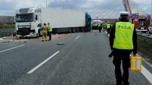 Wypadek na autostradzie A1 pod Włocławkiem. Są utrudnienia w ruchu