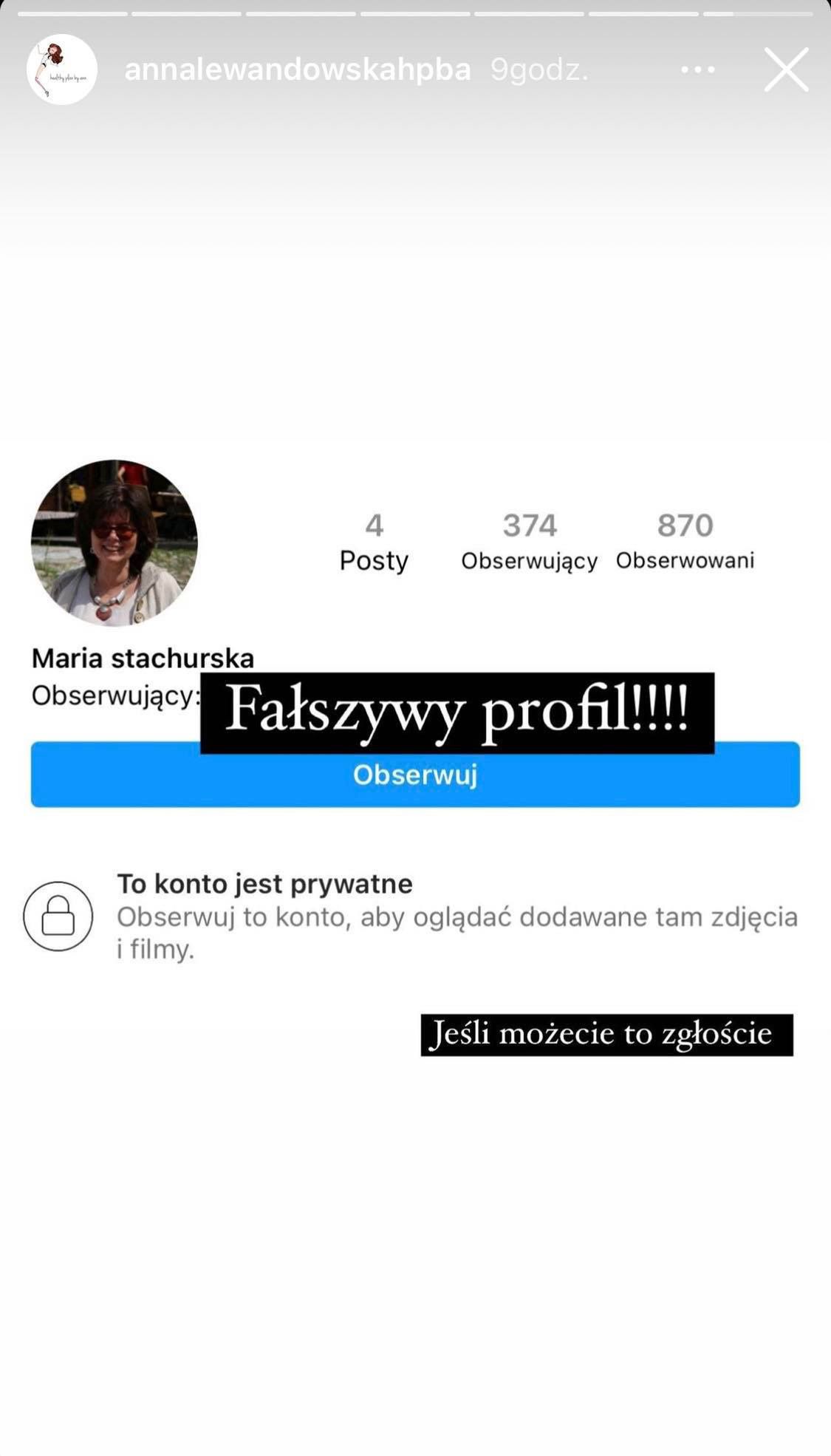 Ktoś podszywa się pod matkę Anny Lewandowskiej 