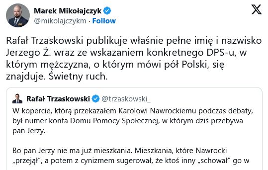 Wpis M. Mikołajczyka