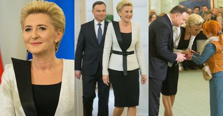 Agata Duda wręcza medale w futurystycznym żakiecie (ZDJĘCIA)