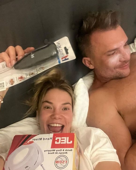Maja Bohosiewicz z mężem