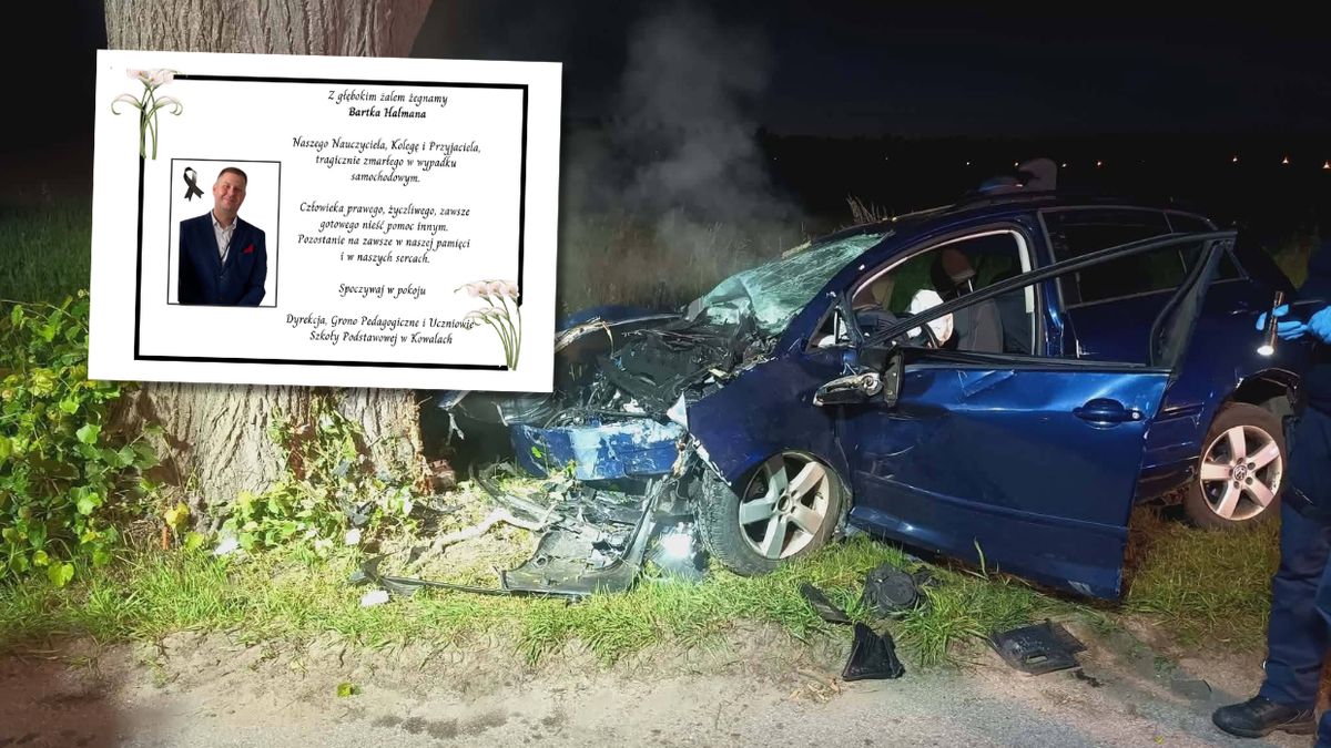 Poruszające pożegnanie tragicznie zmarłego nauczyciela.
