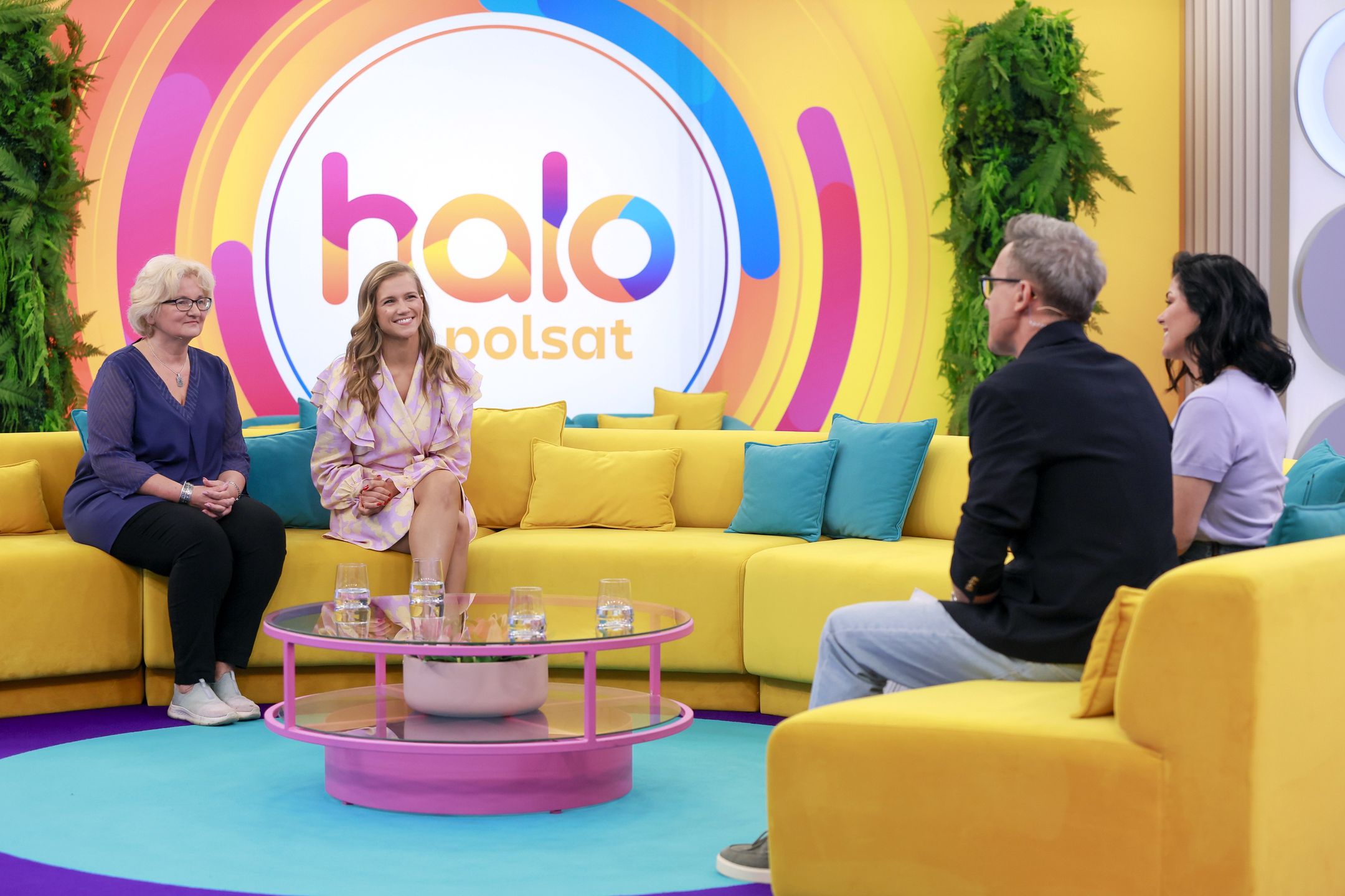 Agnieszka Kaczorowska z mamą w "Halo tu Polsat"