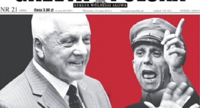 Okładka „Gazety Polskiej” z Goebbelsem nie obrażała Stefana Niesiołowskiego. Poseł przegrał prawomocnie