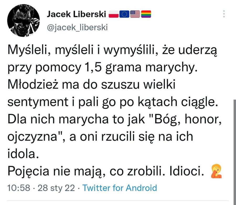 Mata zatrzymany za posiadanie narkotyków