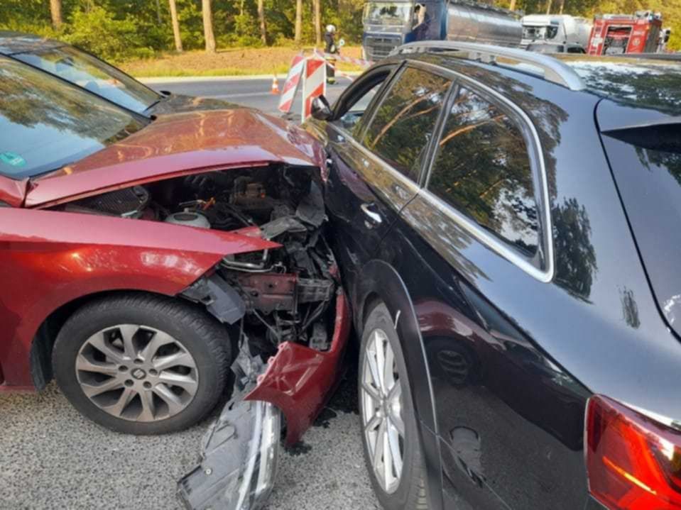 Wypadek w Borowicach. Lądował LPR!