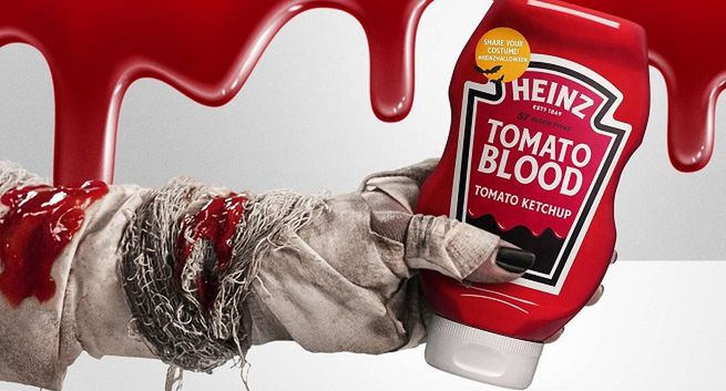 "Krwawy" ketchup Heinz na Halloween