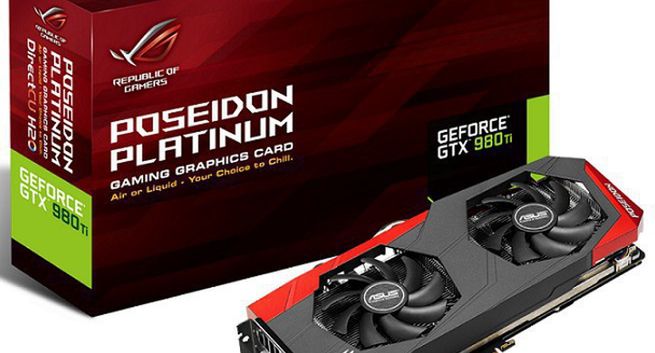 Poseidon GTX 980 Ti - nowa karta graficzna z chłodzeniem hybrydowym od Asusa za 3490 zł