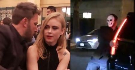 Wymęczeni Ben Affleck z koleżanką kontynuują halloweenową imprezę w kasynie. Aktor był tak pijany, że SPADAŁ Z KRZESŁA (ZDJĘCIA)