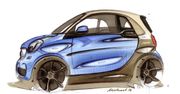 Pierwsze szkice produkcyjnego Smarta ForTwo