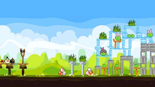 Pierwszy screen z wielkanocnej odsłony Angry Birds 1