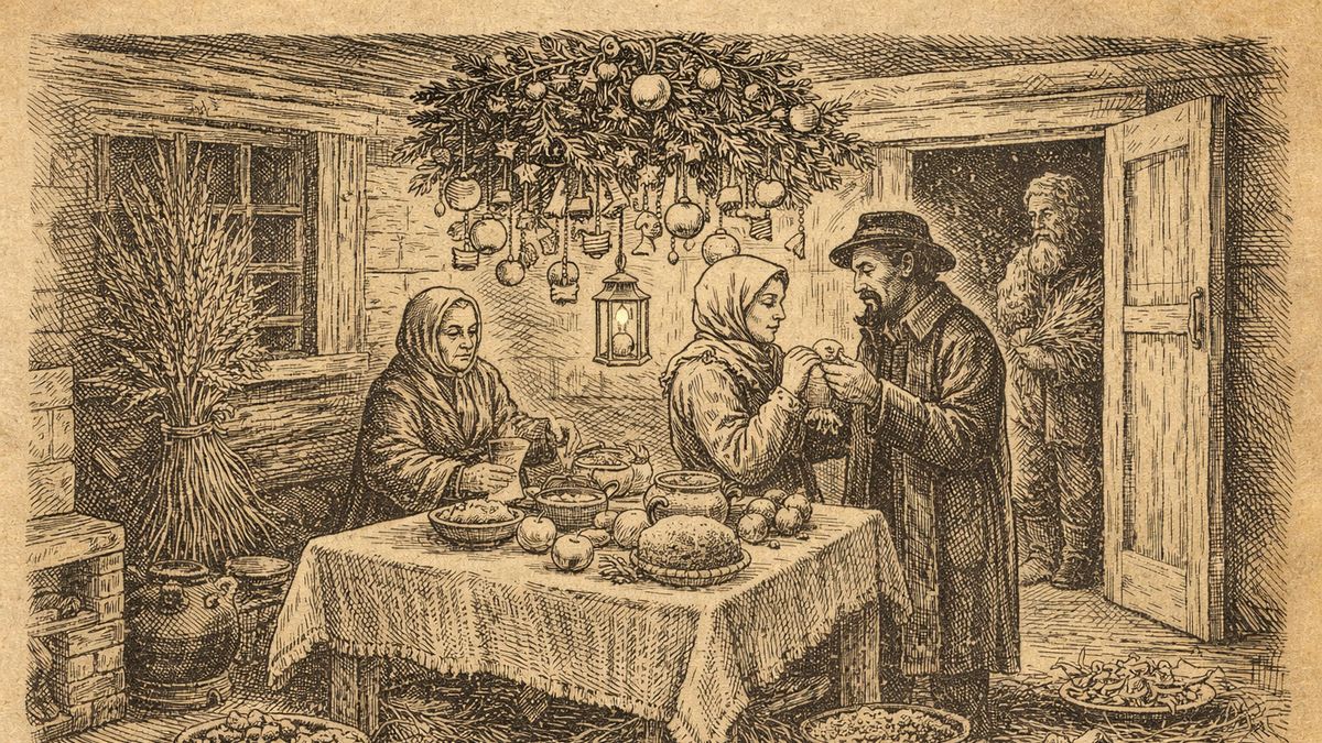 wigilia 100 lat temu