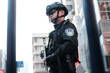 Chiński policjant, fot. unsplash