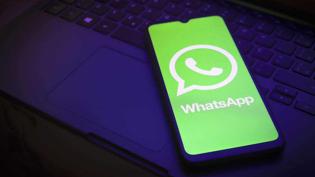The WhatsApp logo appears on a smartphone screen in this illustration photo in Reno, United States, on January 1, 2025. (Photo by Jaque Silva/NurPhoto via Getty Images)