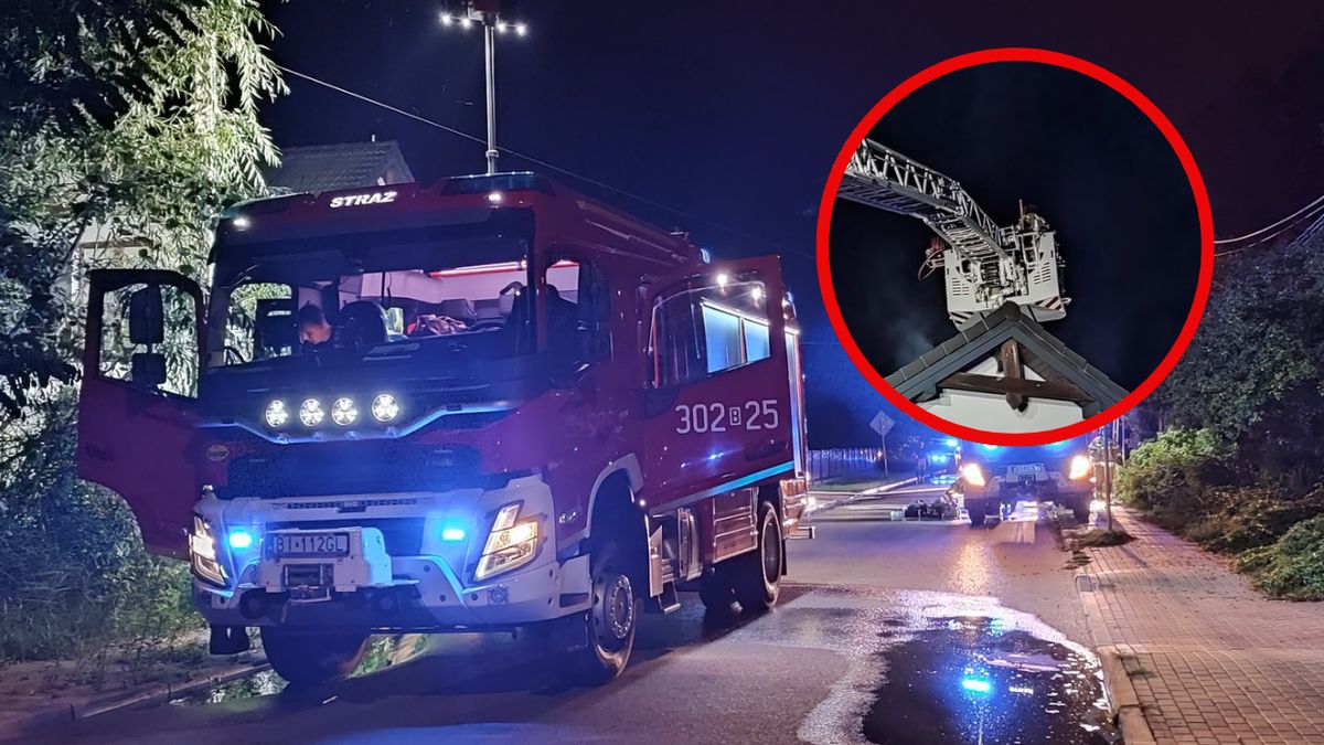Pożar w Sobolewie koło Białegostoku