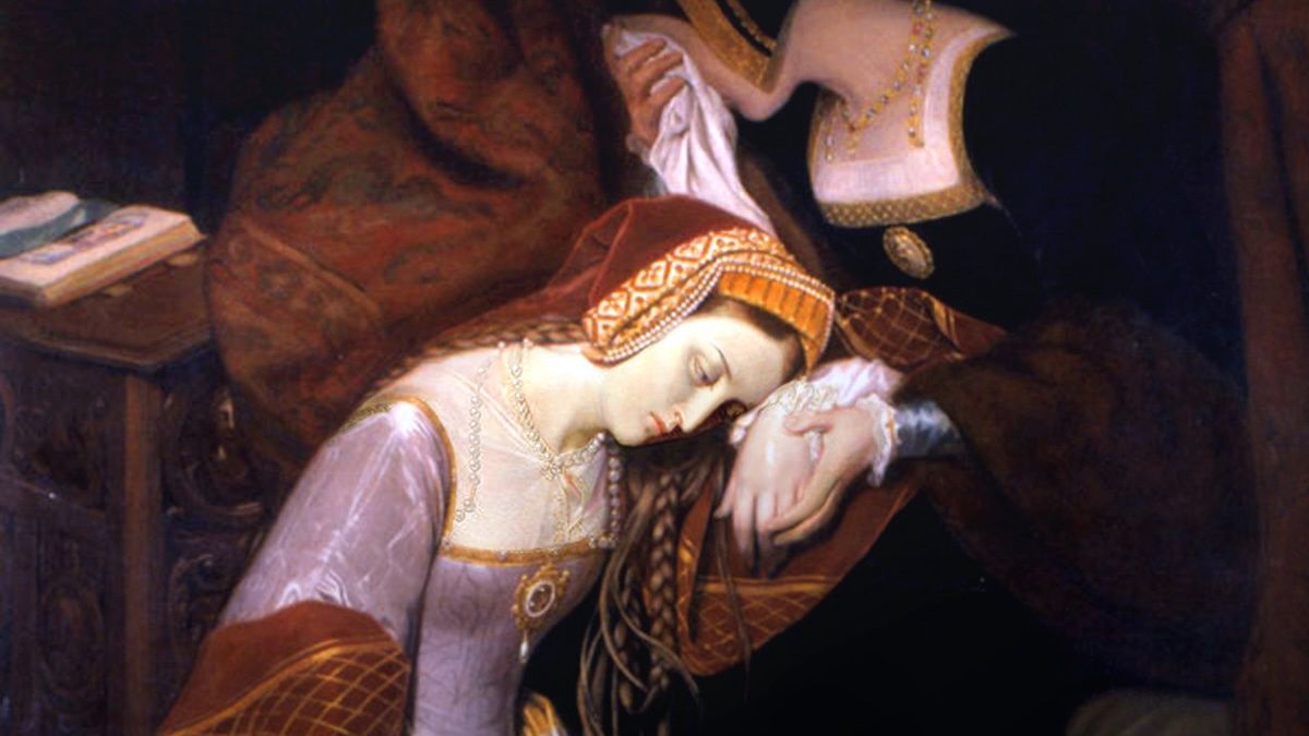 Anna Boleyn po aresztowaniu w Tower of London
