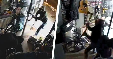 Sceny jak z filmu. Staranowali drzwi lombardu autem i kradli, co popadnie