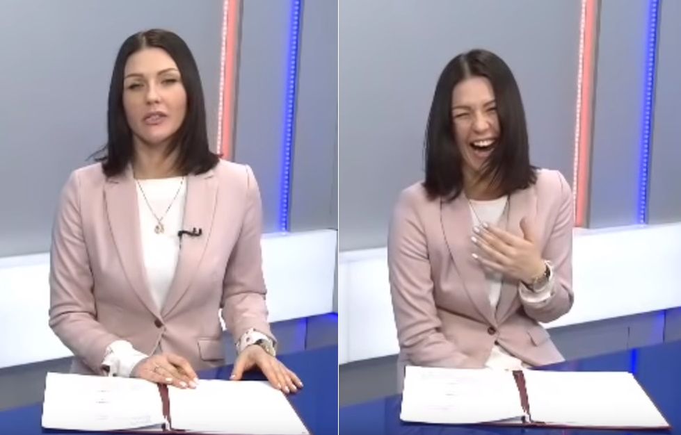 Prezenterka rosyjskiej TV wybuchła śmiechem. Informowała o podwyżkach