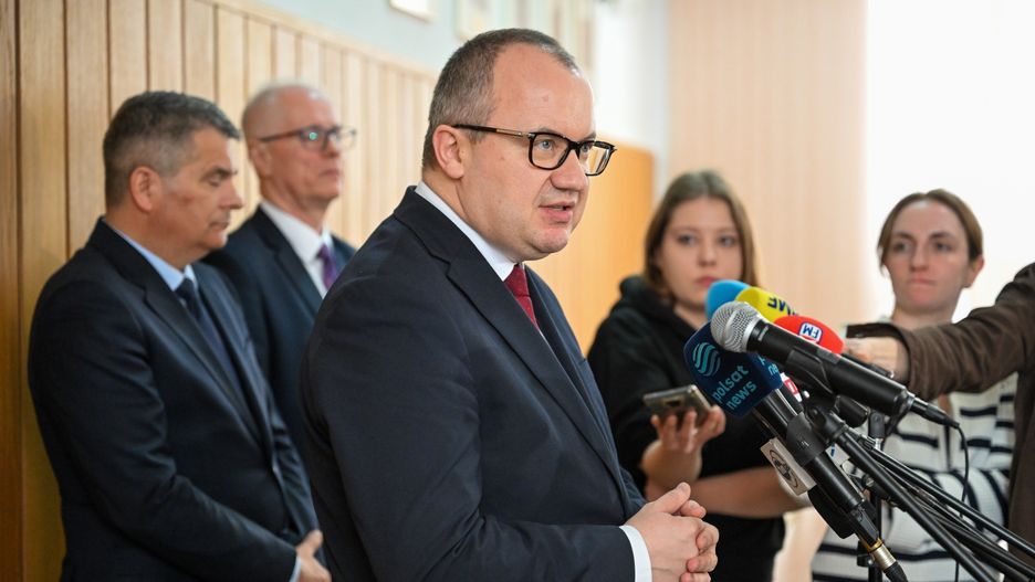 Adam Bodnar podczas konferencji prasowej w Lublinie