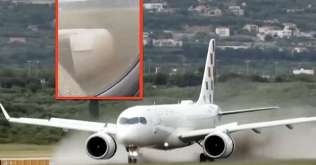O krok od tragedii. Samolot zjechał z pasa startowego w Splicie