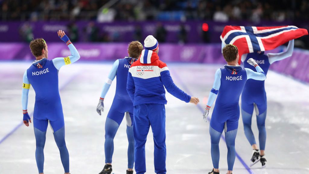 Radość Norwegów z olimpijskiego złota w Pjongczangu