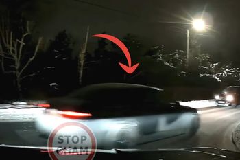 "Jak stracić prawo jazdy". Jechał za nim, wszystko nagrał