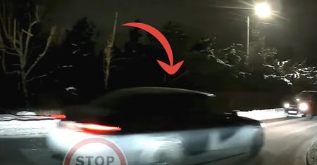 "Jak stracić prawo jazdy". Jechał za nim, wszystko nagrał