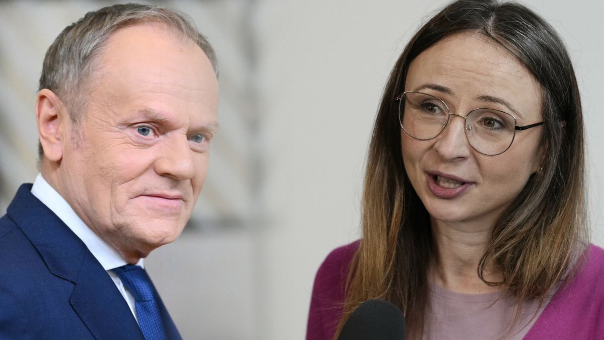 Donald Tusk i Agnieszka Dziemianowicz-Bąk