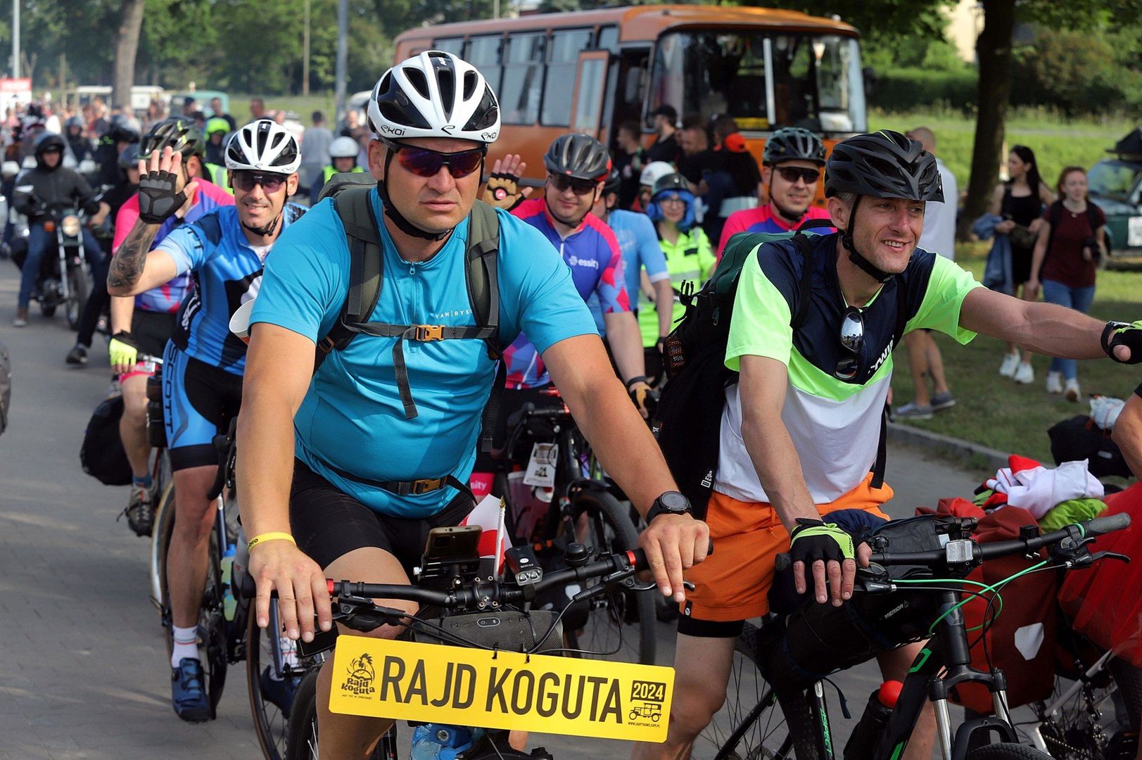 Tak wyglądał start 8. Rajdu Koguta w Oławie w 2024 roku