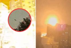 Eksplozje w Rosji. Moment uderzenia drona w blok